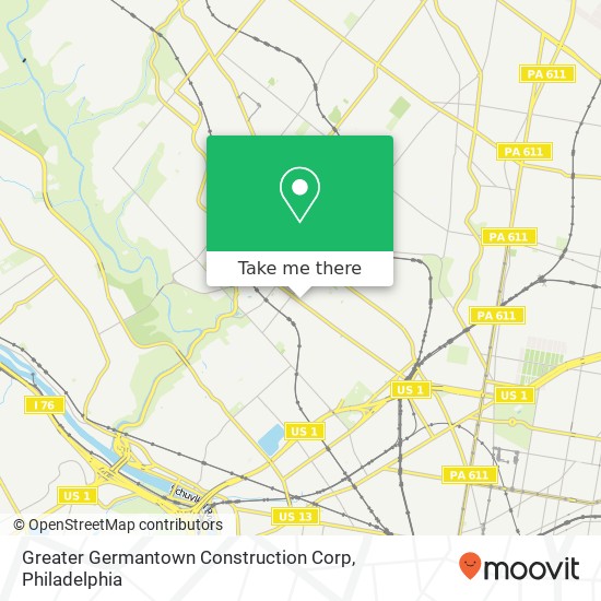 Greater Germantown Construction Corp map