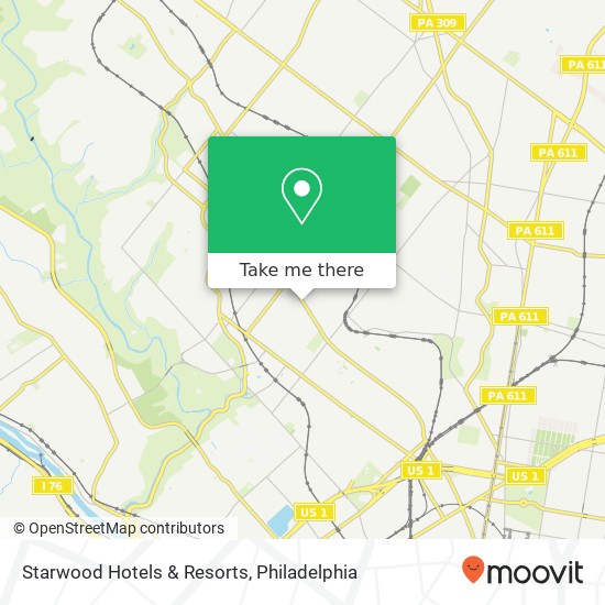 Starwood Hotels & Resorts map