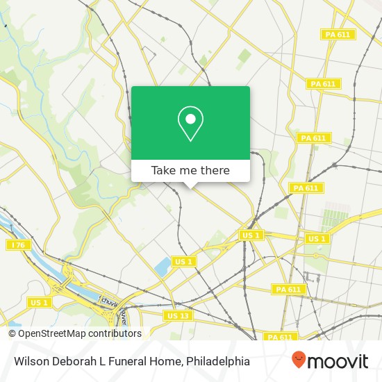 Wilson Deborah L Funeral Home map