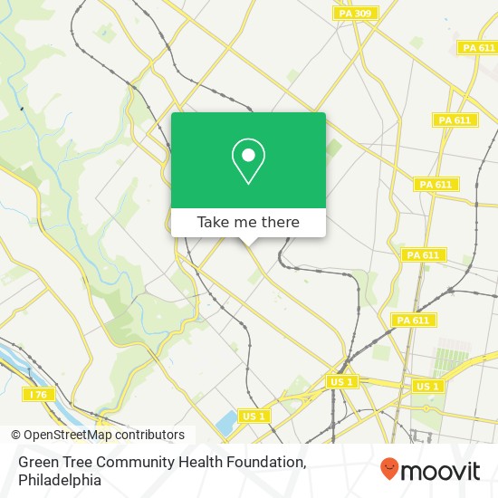 Mapa de Green Tree Community Health Foundation