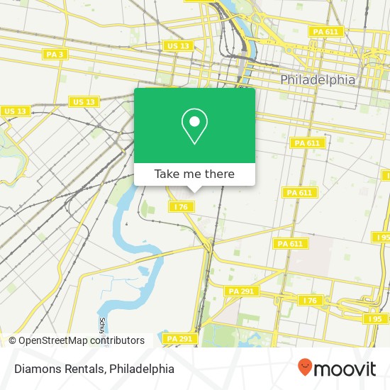 Diamons Rentals map