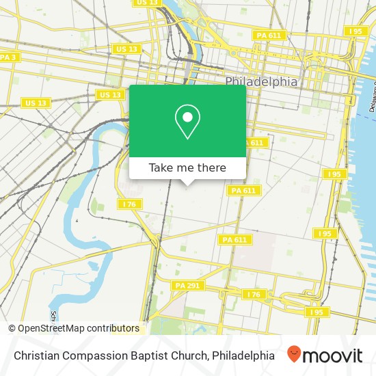 Mapa de Christian Compassion Baptist Church