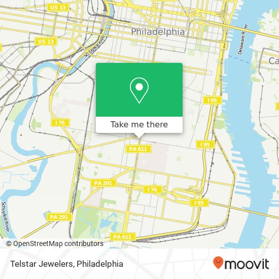 Telstar Jewelers map