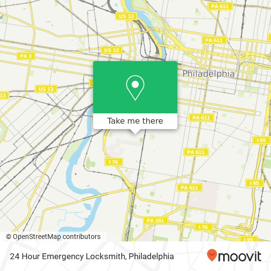 Mapa de 24 Hour Emergency Locksmith