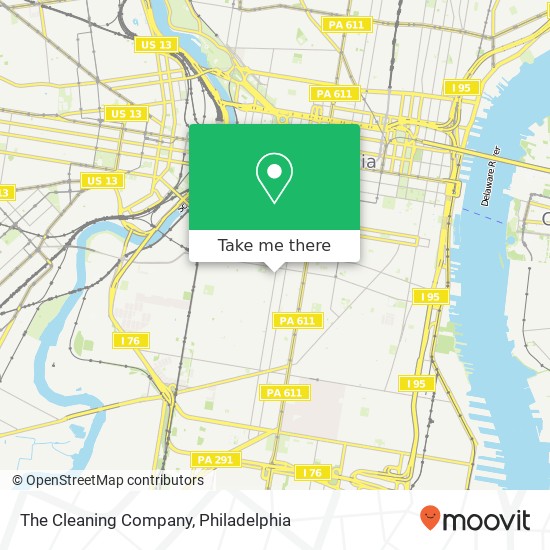 The Cleaning Company map