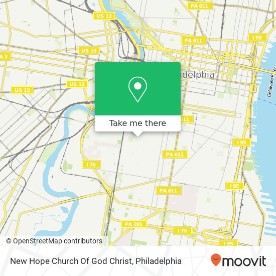 New Hope Church Of God Christ map