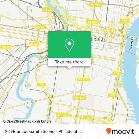 Mapa de 24 Hour Locksmith Service