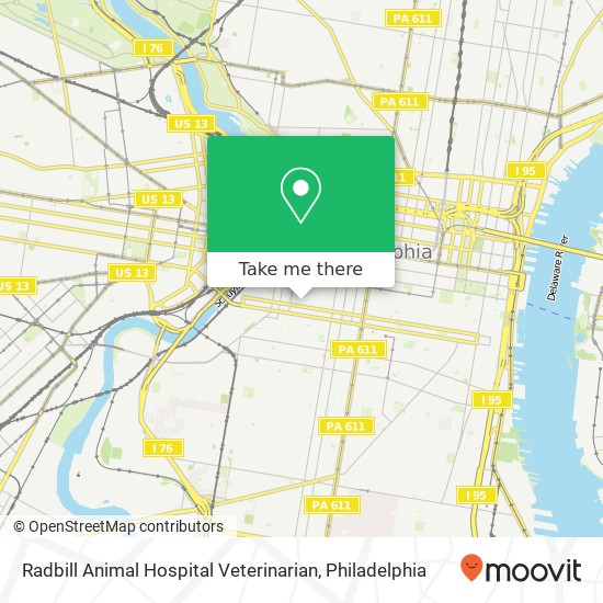 Radbill Animal Hospital Veterinarian map