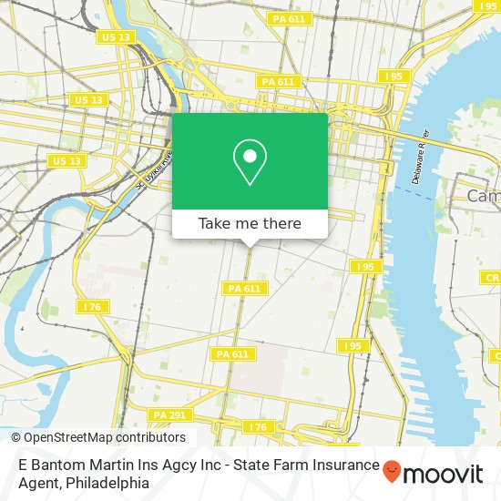 Mapa de E Bantom Martin Ins Agcy Inc - State Farm Insurance Agent