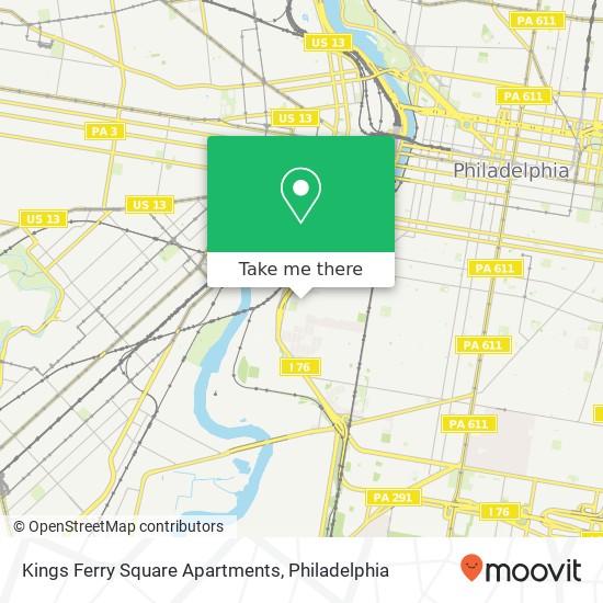 Mapa de Kings Ferry Square Apartments