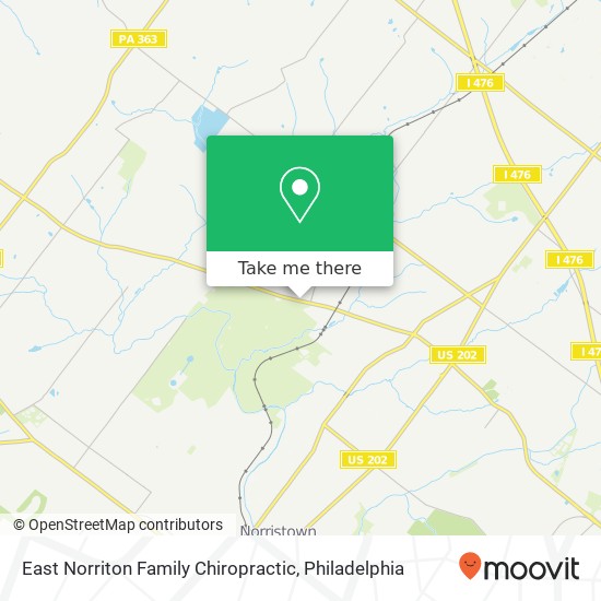 East Norriton Family Chiropractic map