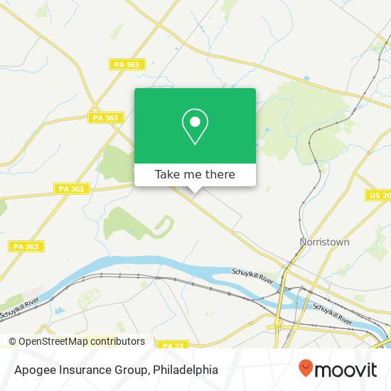 Mapa de Apogee Insurance Group