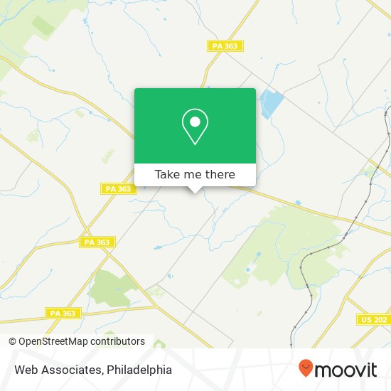 Web Associates map