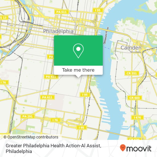 Mapa de Greater Philadelphia Health Action-Al Assist