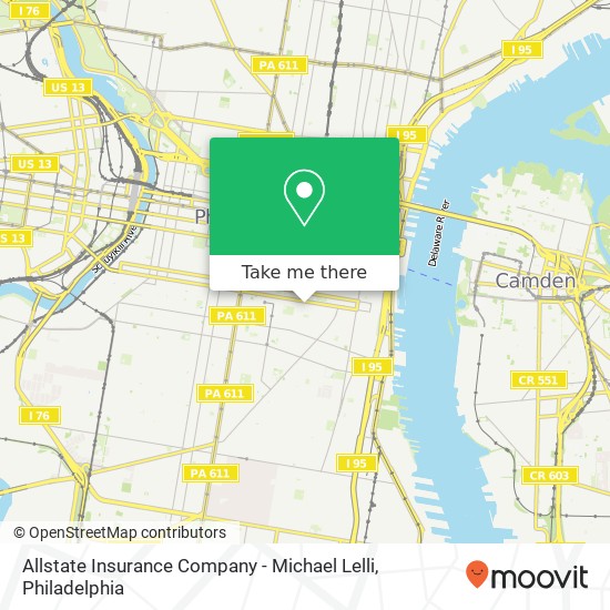Allstate Insurance Company - Michael Lelli map
