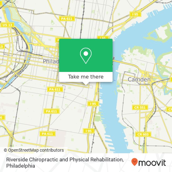 Riverside Chiropractic and Physical Rehabilitation map