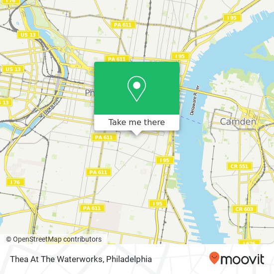 Thea At The Waterworks map