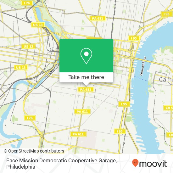 Mapa de Eace Mission Democratic Cooperative Garage