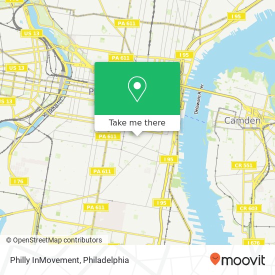Mapa de Philly InMovement