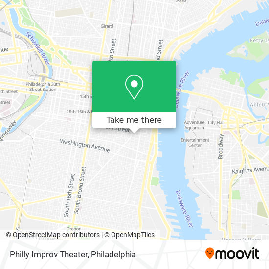 Philly Improv Theater map