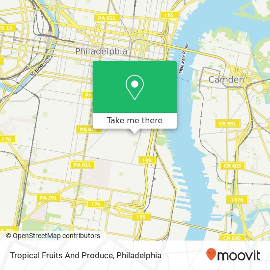 Tropical Fruits And Produce map