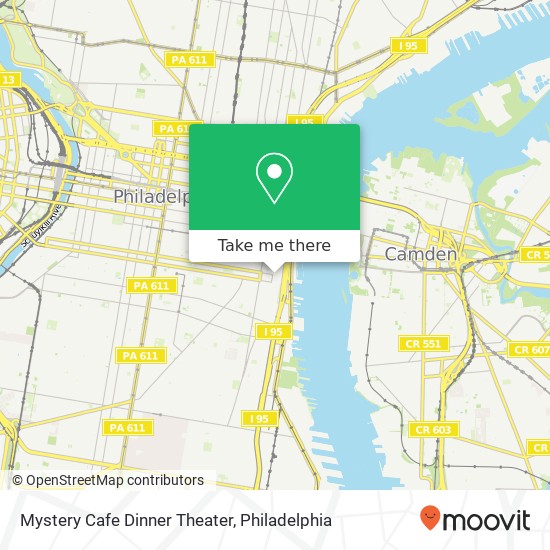 Mapa de Mystery Cafe Dinner Theater