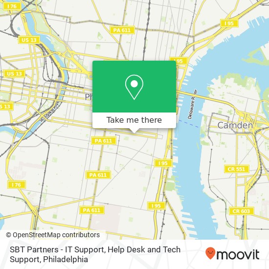 Mapa de SBT Partners - IT Support, Help Desk and Tech Support