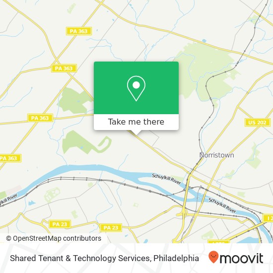Shared Tenant & Technology Services map