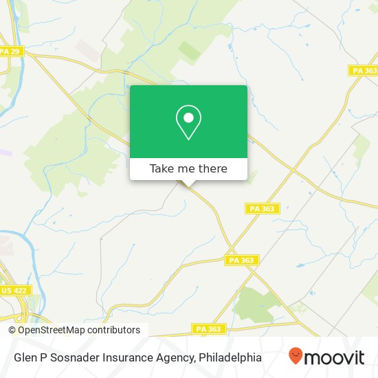 Mapa de Glen P Sosnader Insurance Agency