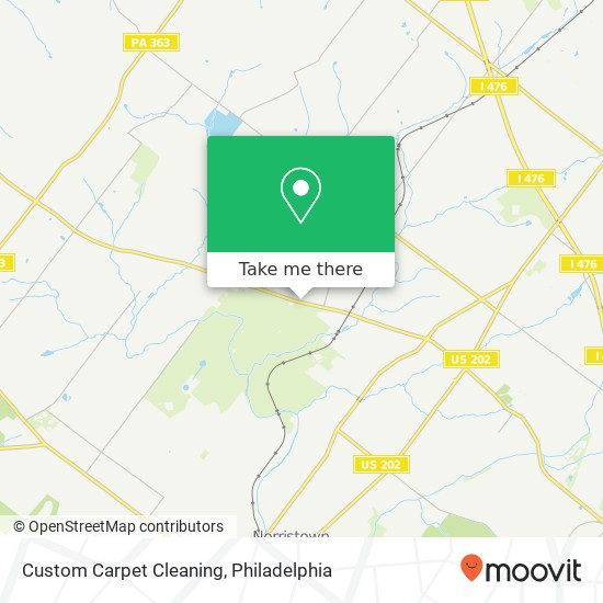 Custom Carpet Cleaning map