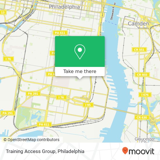 Mapa de Training Access Group