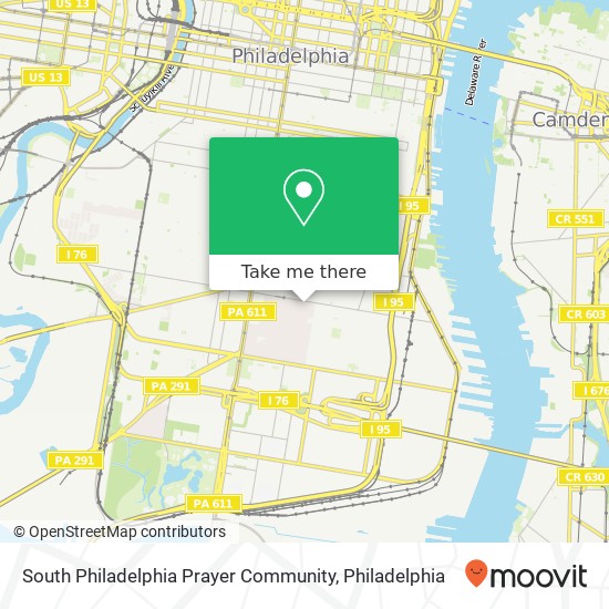 Mapa de South Philadelphia Prayer Community