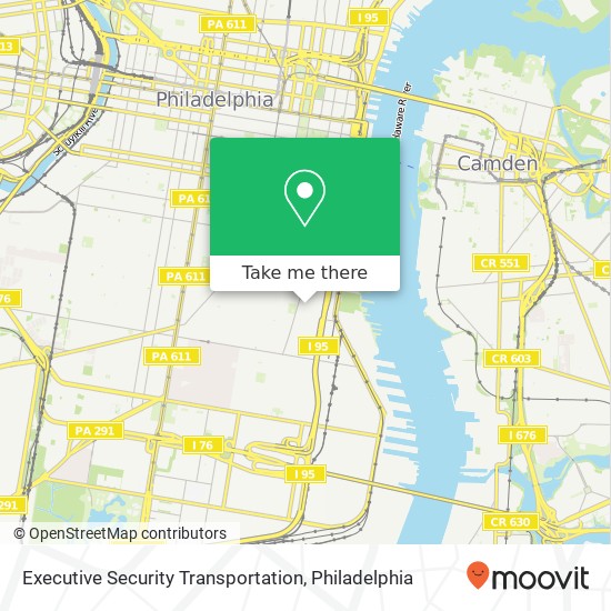 Executive Security Transportation map