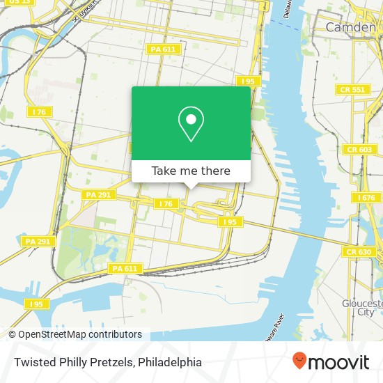 Twisted Philly Pretzels map