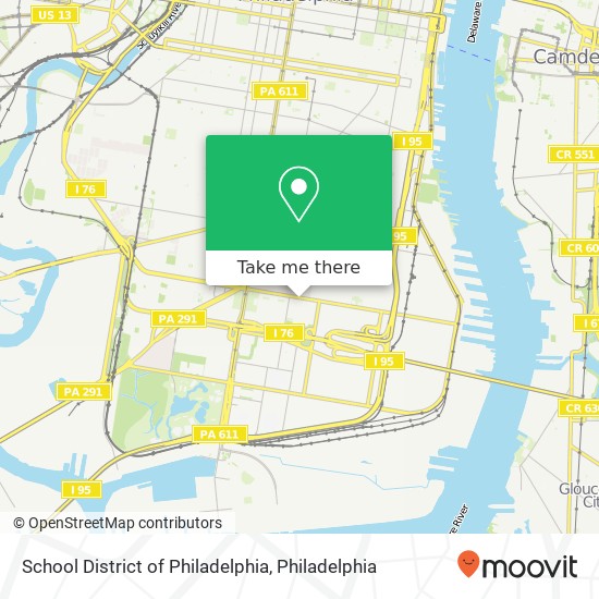 Mapa de School District of Philadelphia