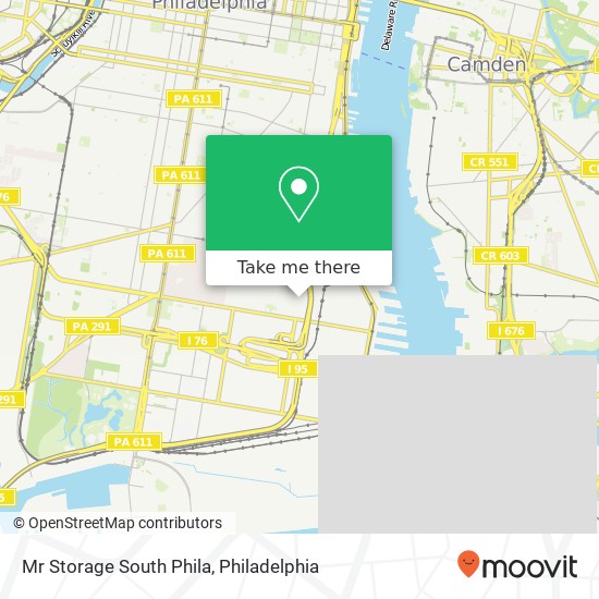 Mr Storage South Phila map