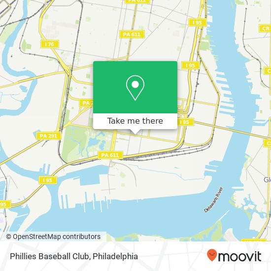 Phillies Baseball Club map