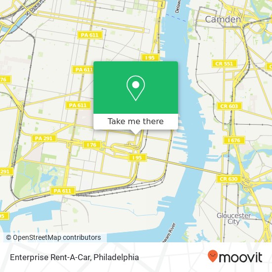 Mapa de Enterprise Rent-A-Car