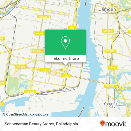 Mapa de Schoeneman Beauty Stores