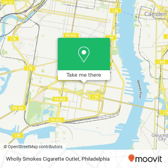 Mapa de Wholly Smokes Cigarette Outlet