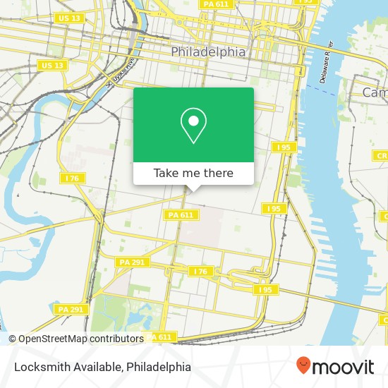 Locksmith Available map