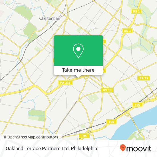 Mapa de Oakland Terrace Partners Ltd