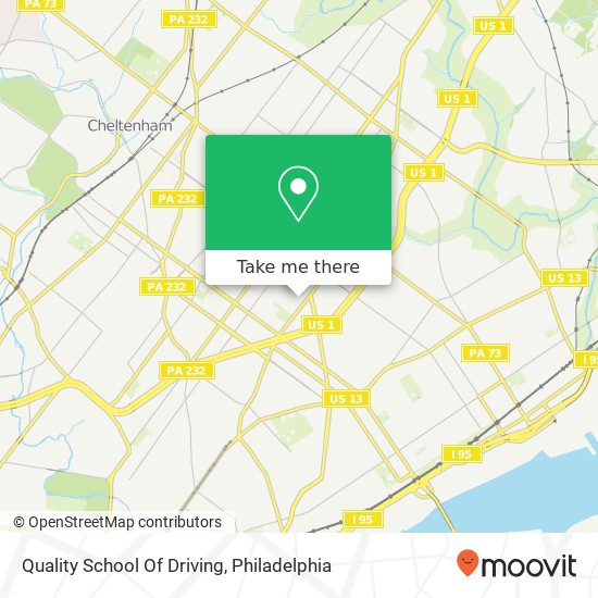 Quality School Of Driving map