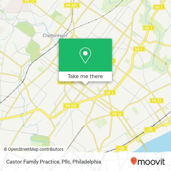 Castor Family Practice, Pllc map