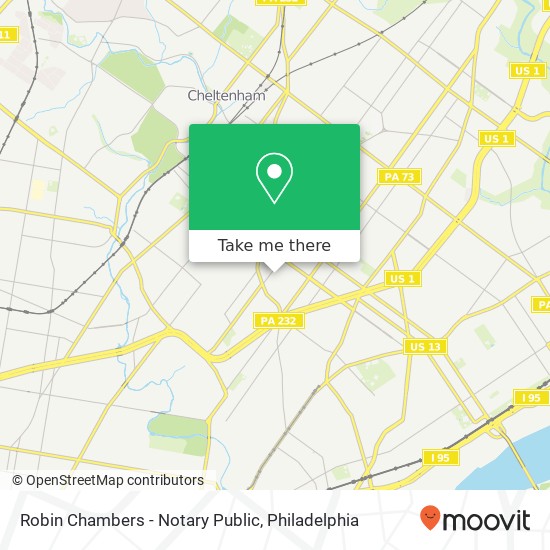 Robin Chambers - Notary Public map