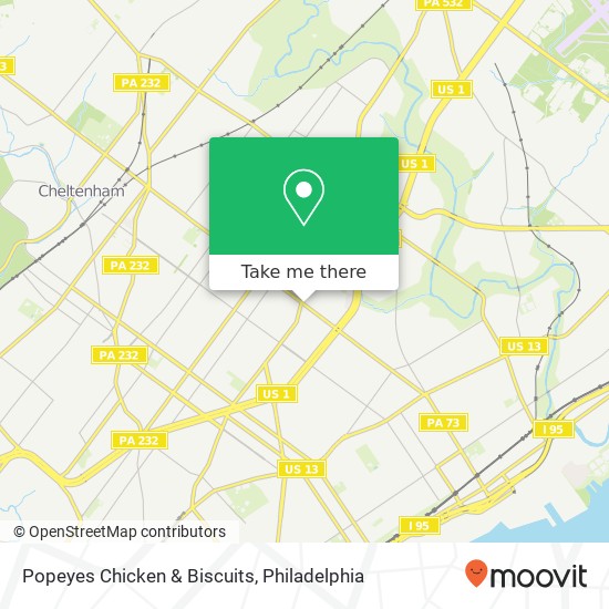 Mapa de Popeyes Chicken & Biscuits