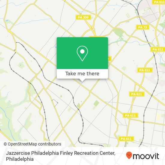 Mapa de Jazzercise Philadelphia Finley Recreation Center