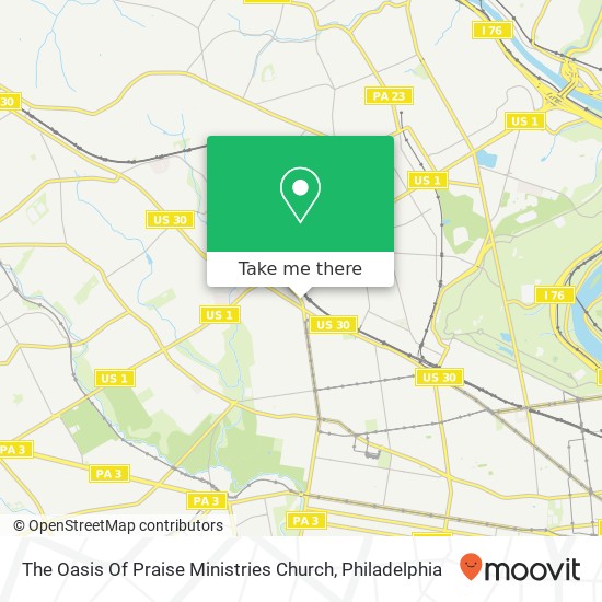 Mapa de The Oasis Of Praise Ministries Church