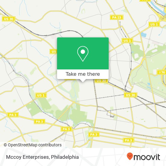 Mccoy Enterprises map