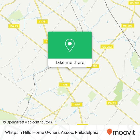 Mapa de Whitpain Hills Home Owners Assoc